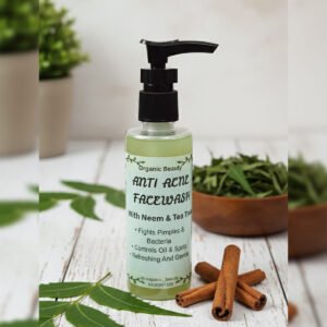Anti-Acne Facewash | Natural Tea Tree & Neem Cleanser for Clear, Healthy Skin