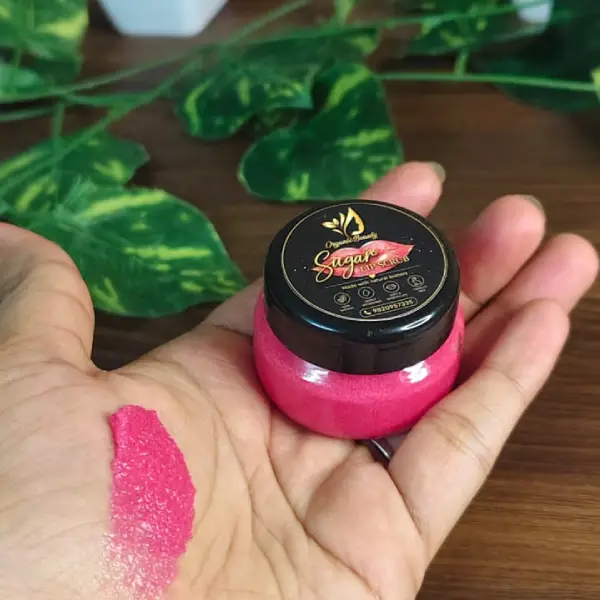 Strawberry Lip Scrub - Lip Lightening Exfoliator | Natural Pink Lips - Image 2